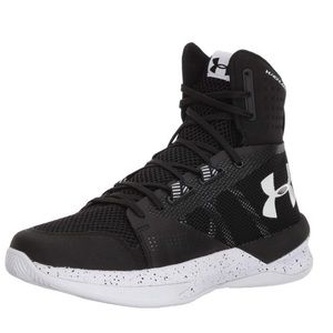 Under Armour Women’s Highlight Ace Volleyball Black and White Sneakers